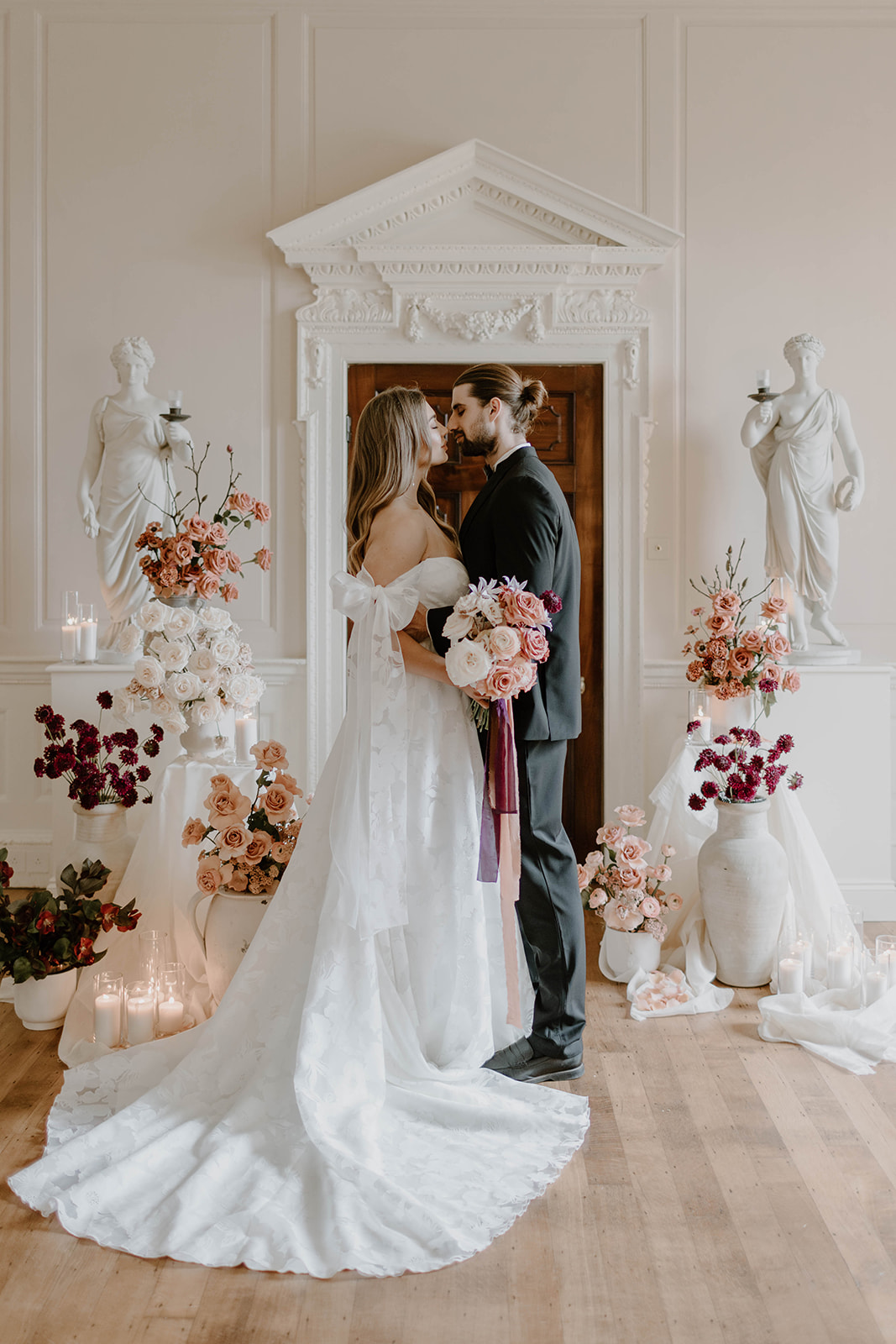 Findon Place wedding flowers ceremony setting